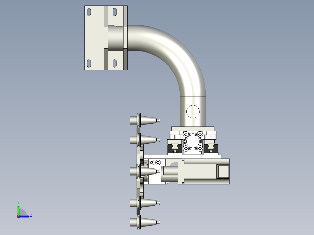 B2005273-10 工具 ISO20 工具更换器左视图