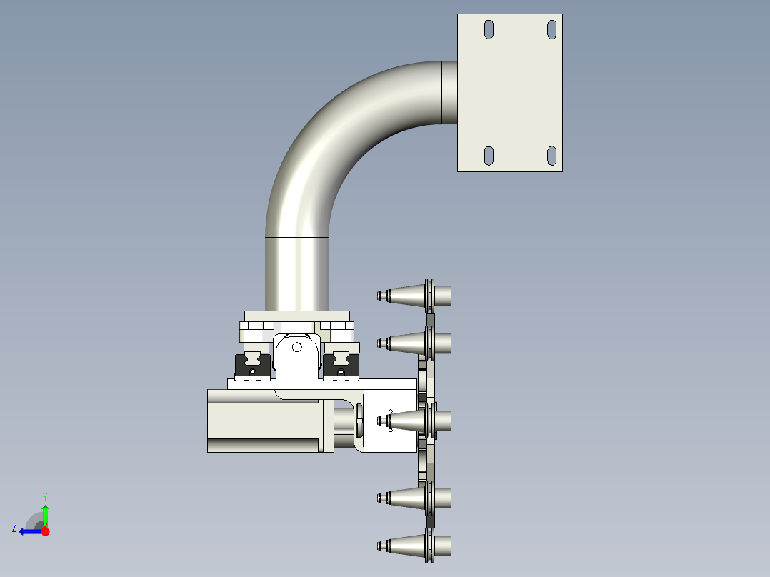 B2005273-10 工具 ISO20 工具更换器右视图