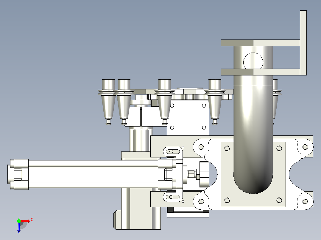 B2005273-10 工具 ISO20 工具更换器俯视图