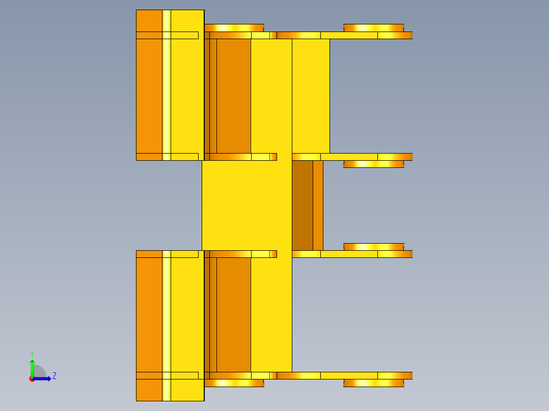 矿用液压支架设计 967781左视图