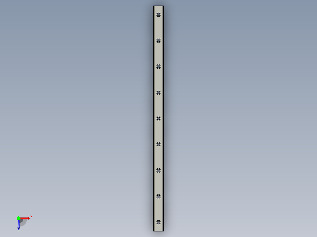 HGH25CA-520导轨A俯视图