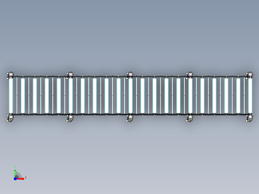 伸缩输送机前视图