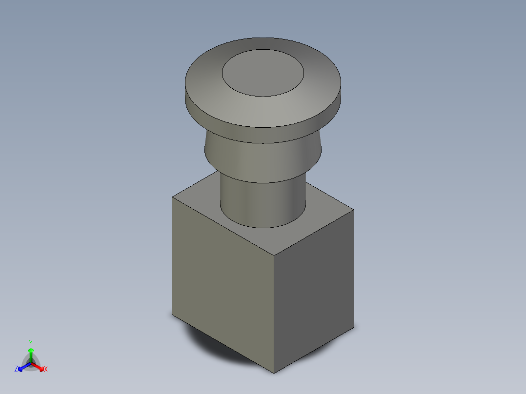 XB2BS542C急停按钮ZB正等轴测图