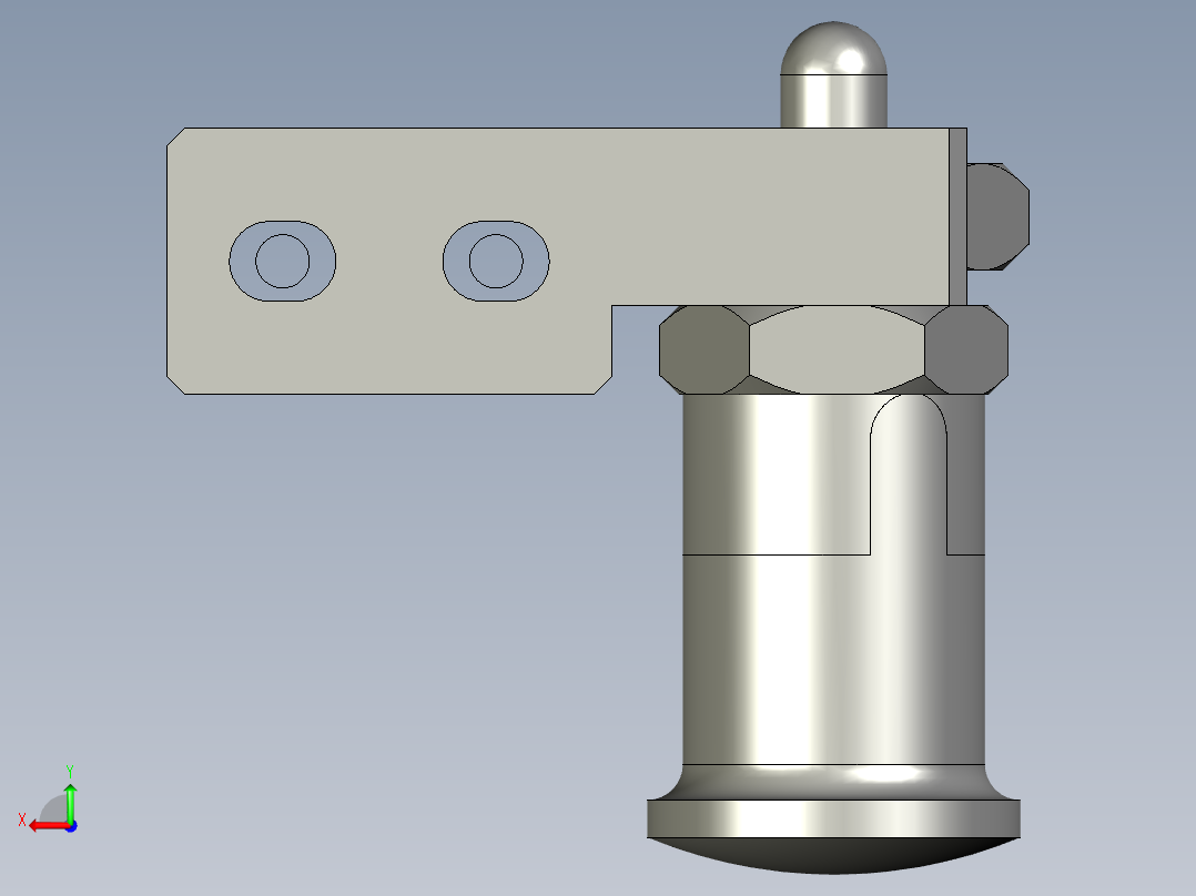 料盘挡料组件后视图