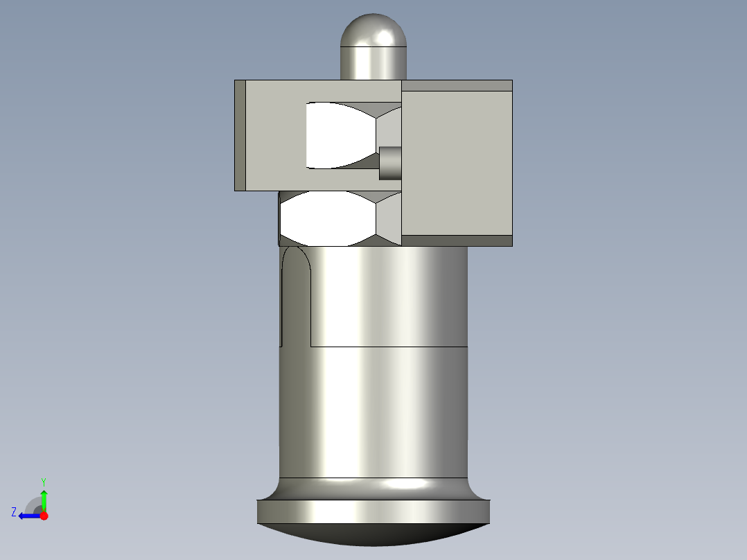 料盘挡料组件右视图