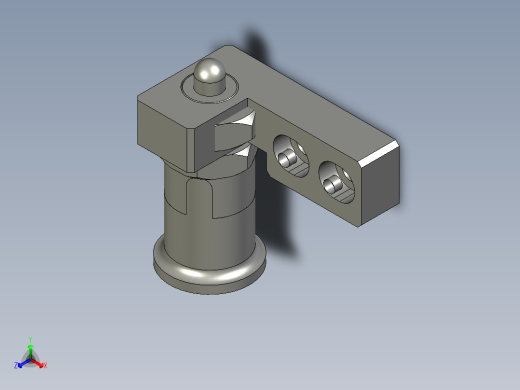 料盘挡料组件正等轴测缩略图