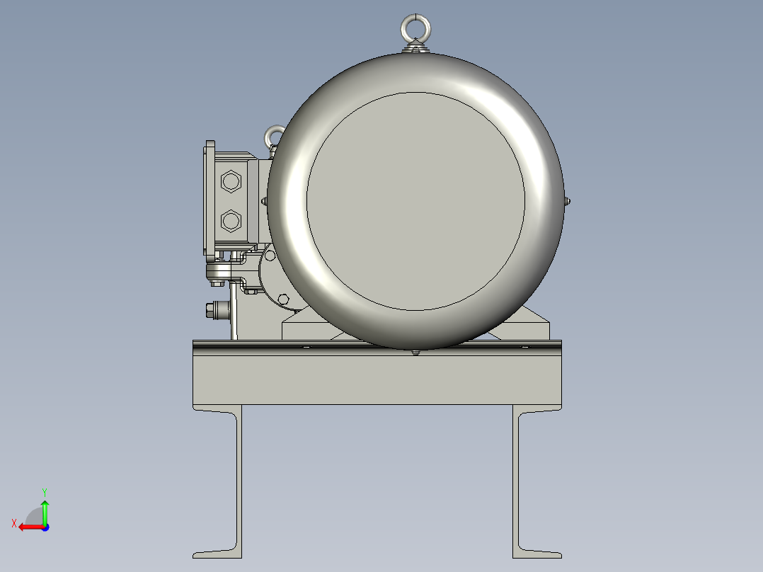 PZ3-MZ13-02-00电机同步箱总成后视图