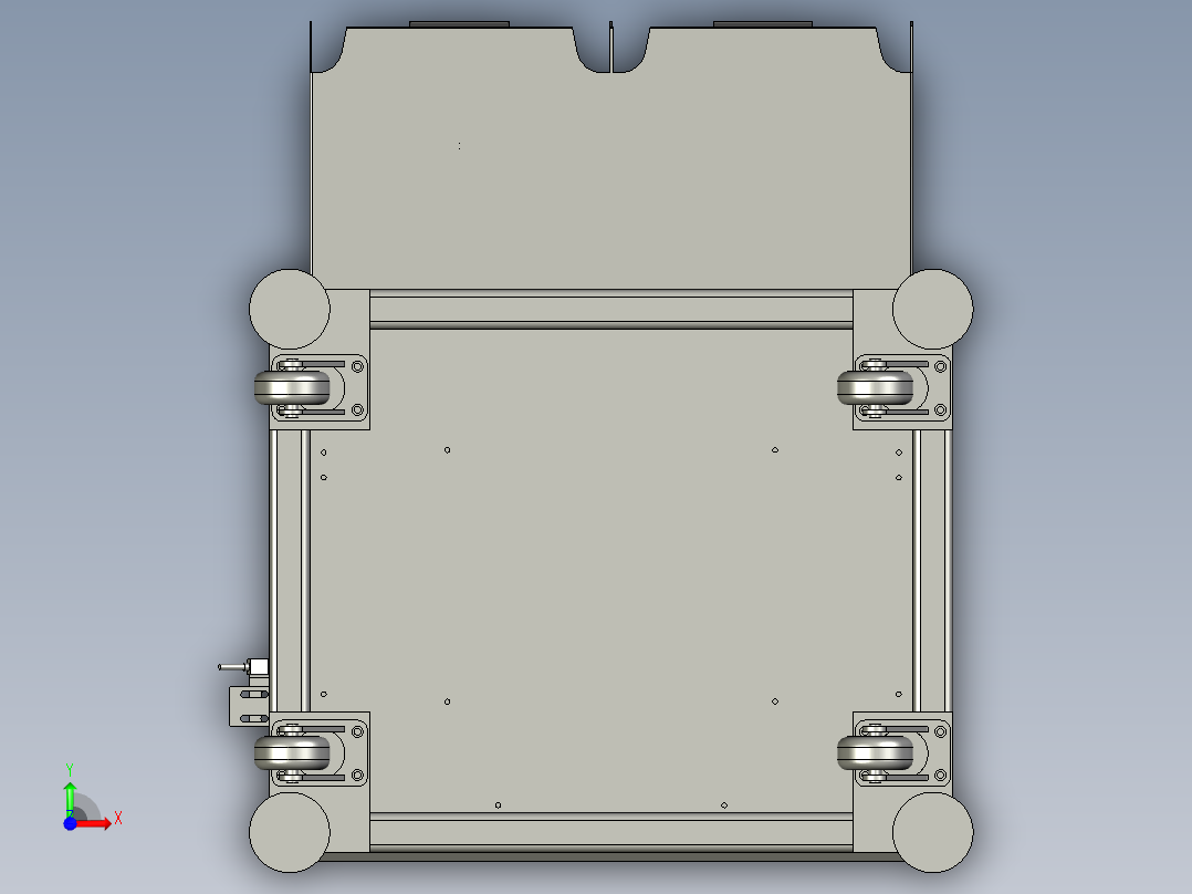 集料输送部分前视图
