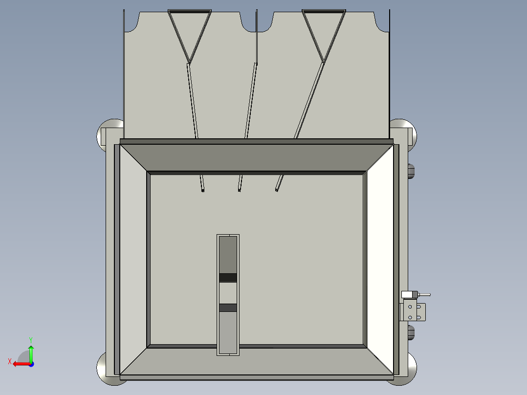 集料输送部分后视图