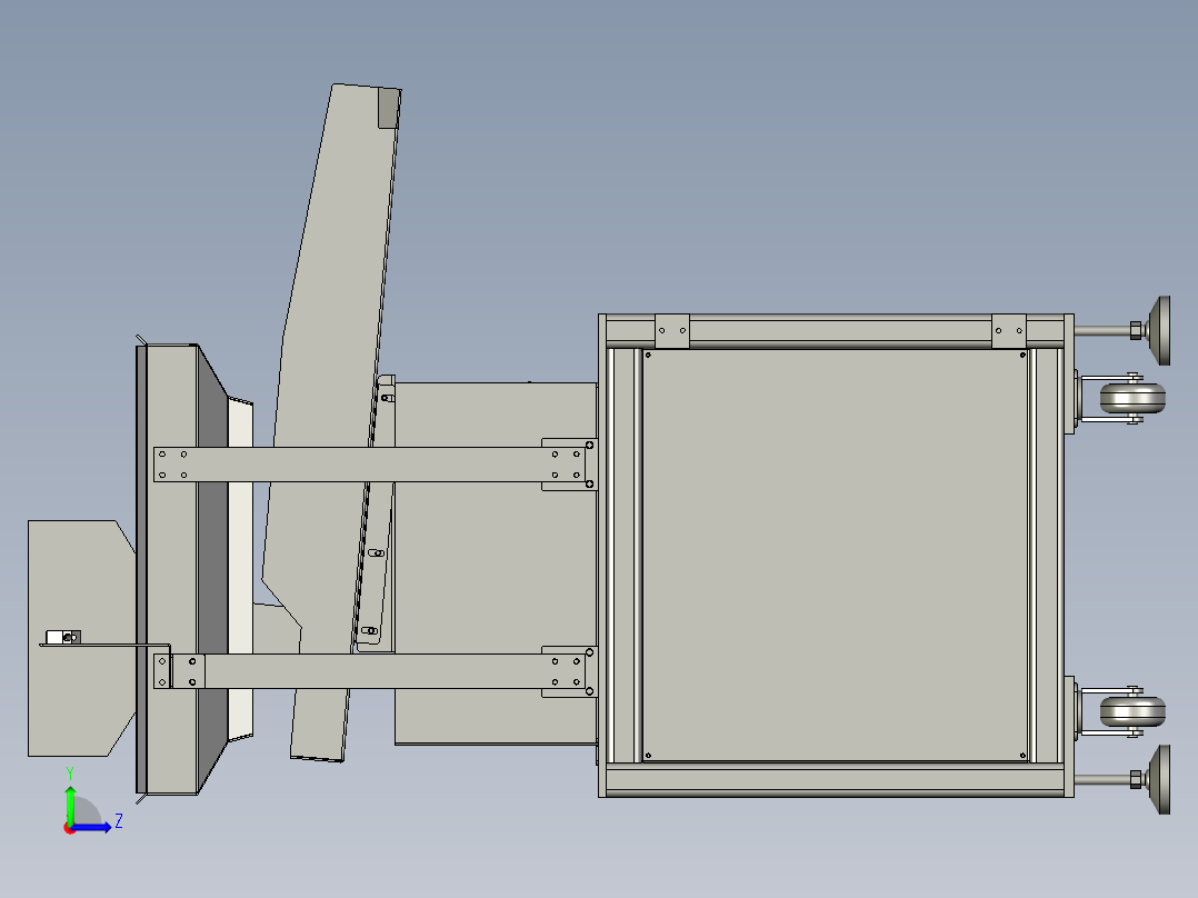 集料输送部分左视图