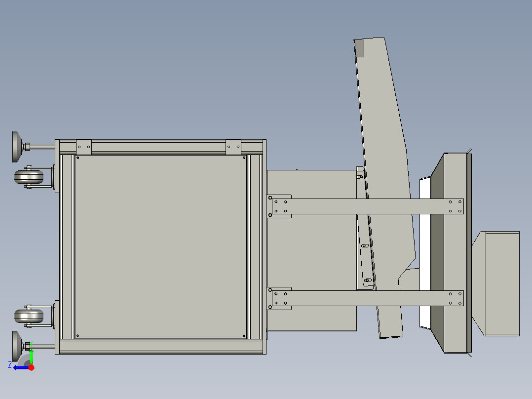 集料输送部分右视图