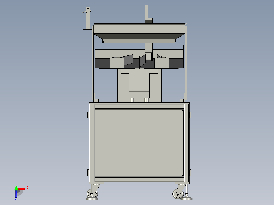 集料输送部分俯视图