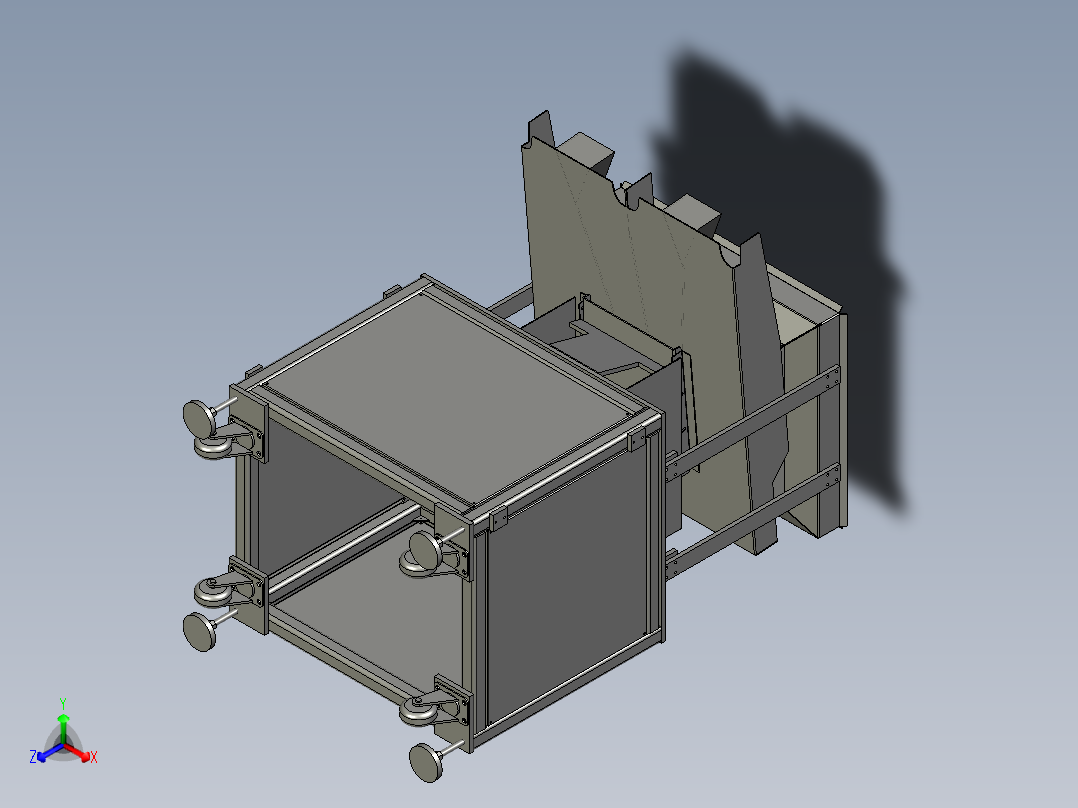 集料输送部分正等轴测图