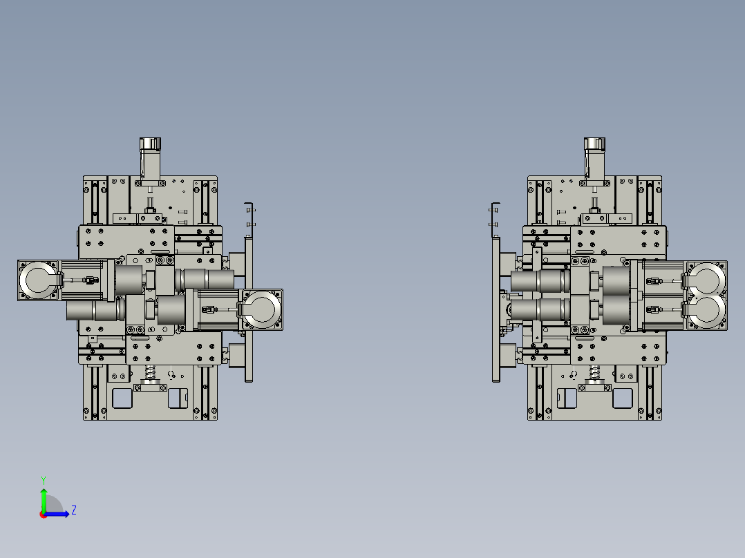 锁紧装配左视图
