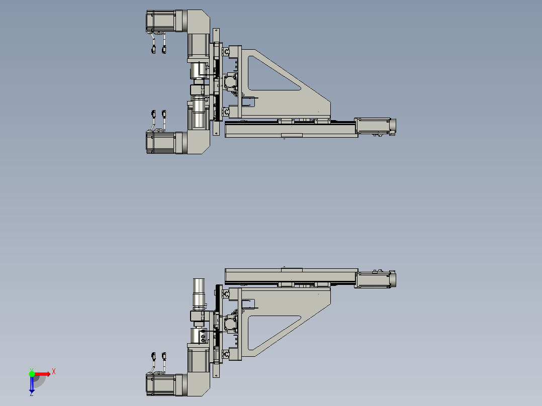 锁紧装配俯视图