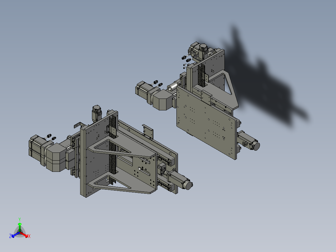 锁紧装配正等轴测图