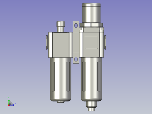 亚德客-两联件GAFN30008AS左视缩略图