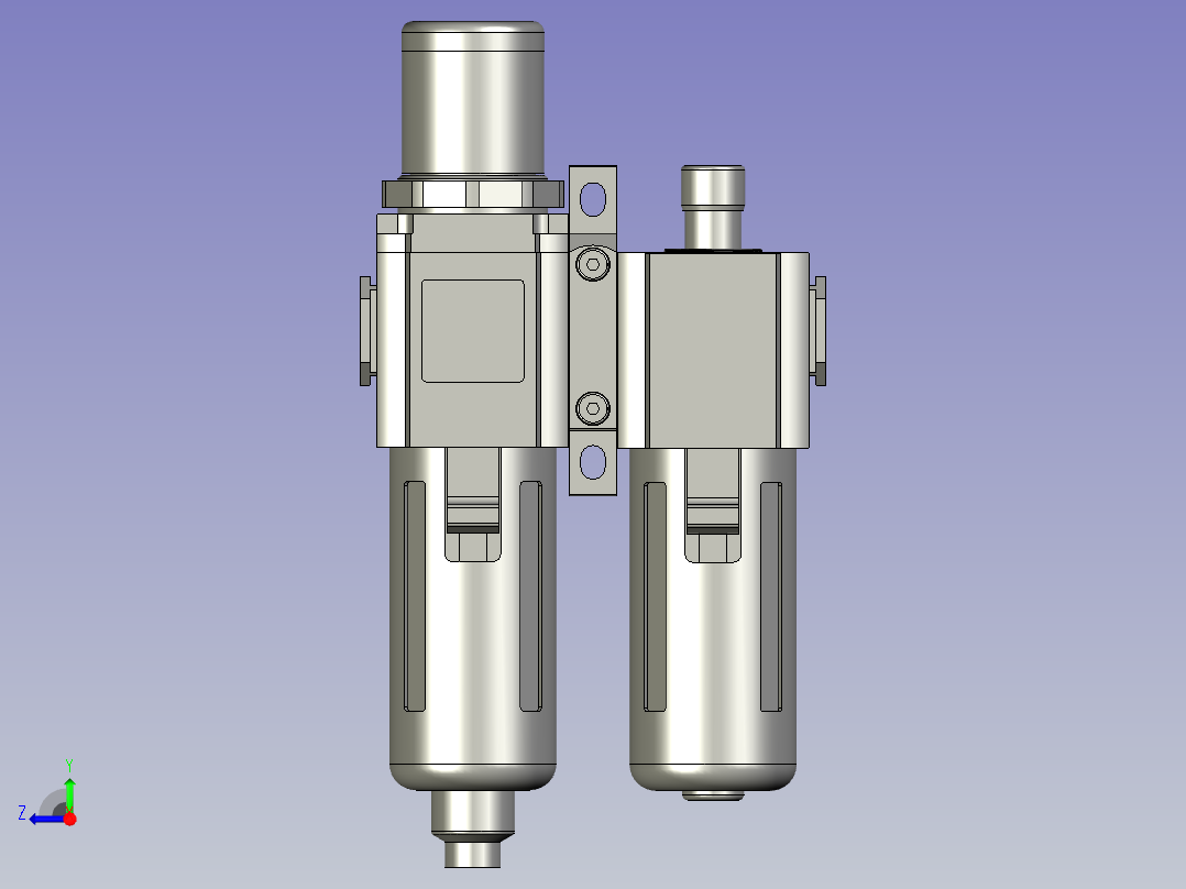 亚德客-两联件GAFN30008AS右视图