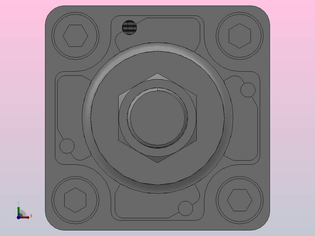 标准型气缸HMB系列[HMDBB40-100-Y7NWS]前视图