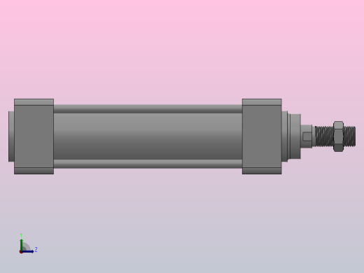 标准型气缸HMB系列[HMDBB40-100-Y7NWS]左视缩略图