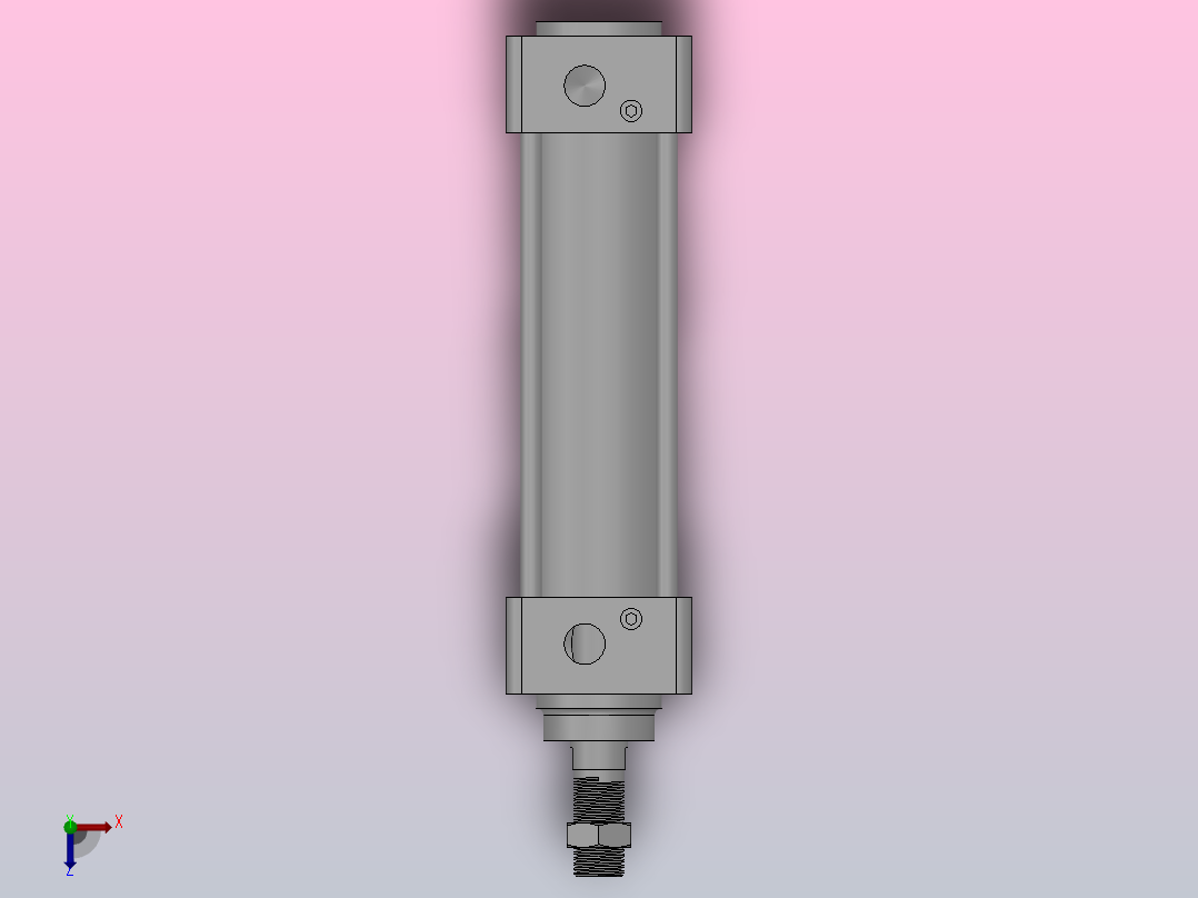 标准型气缸HMB系列[HMDBB40-100-Y7NWS]俯视图