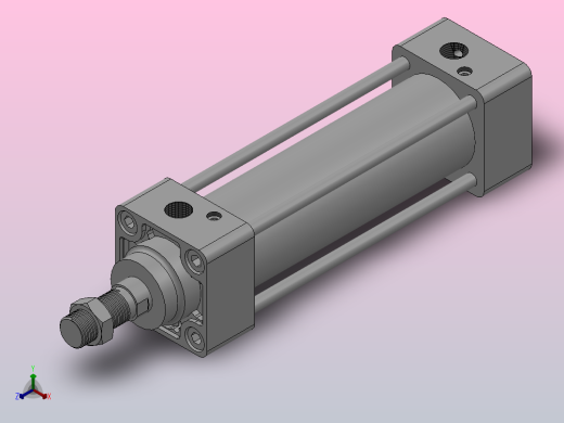 标准型气缸HMB系列[HMDBB40-100-Y7NWS]正等轴测缩略图