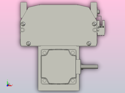 SYS14-550-BM-200W滚珠花健、支撑座、滚珠丝杠、交叉导轨、直线模组.STEP前视缩略图