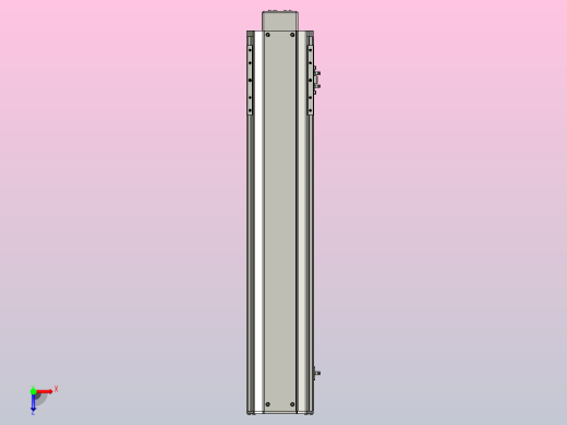 SYS14-550-BM-200W滚珠花健、支撑座、滚珠丝杠、交叉导轨、直线模组.STEP俯视缩略图