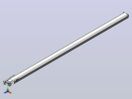 皮带直线轴半封闭可选导轨TPA-HNB-140D-120-L3000-ML-C-P40-N3正等轴测缩略图
