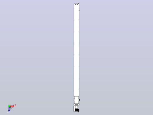 SCM14-2300-L滚珠花健、支撑座、滚珠丝杠、交叉导轨、直线模组俯视缩略图