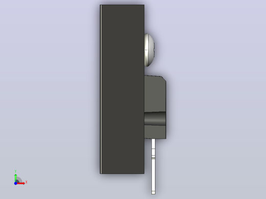LM7809黑色散热器25 x 12 6 x 6 5 mm孔18 3mm螺丝固定.stp前视缩略图