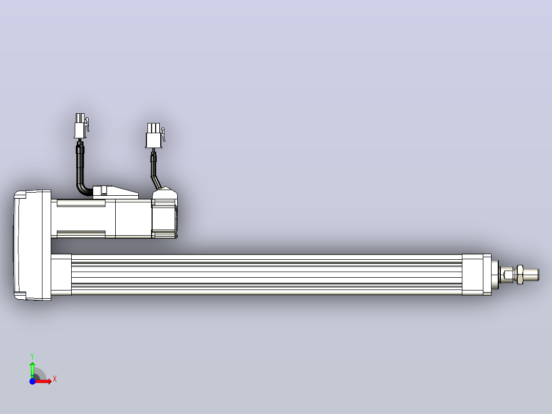 轻载电动缸TPA-ESR25-1002C-L300-MR-FA-W-P10-C3前视图