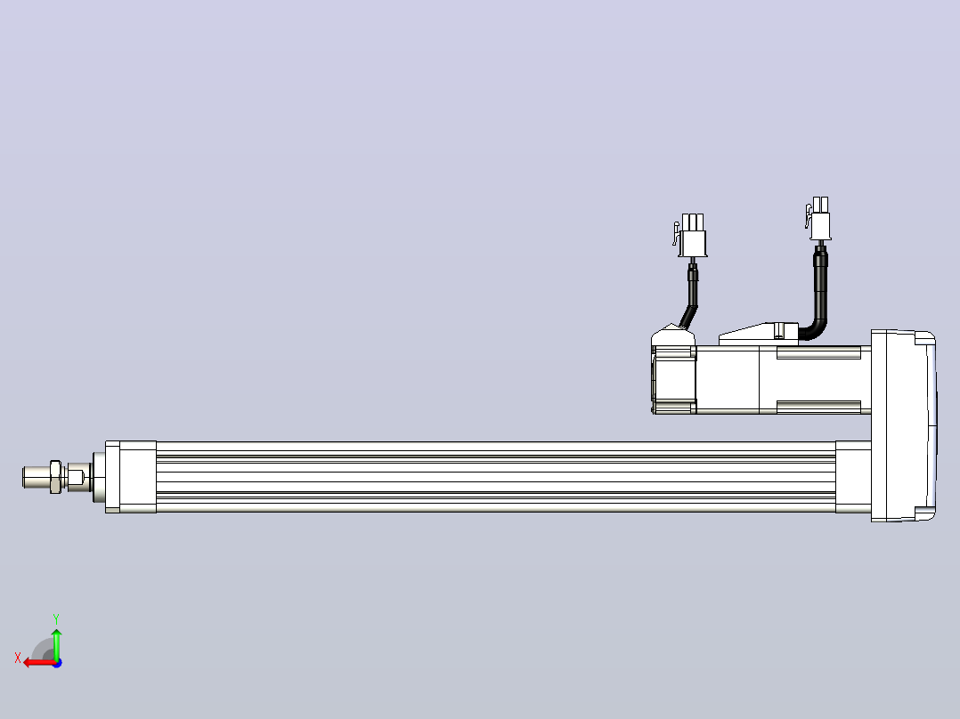 轻载电动缸TPA-ESR25-1002C-L300-MR-FA-W-P10-C3后视图