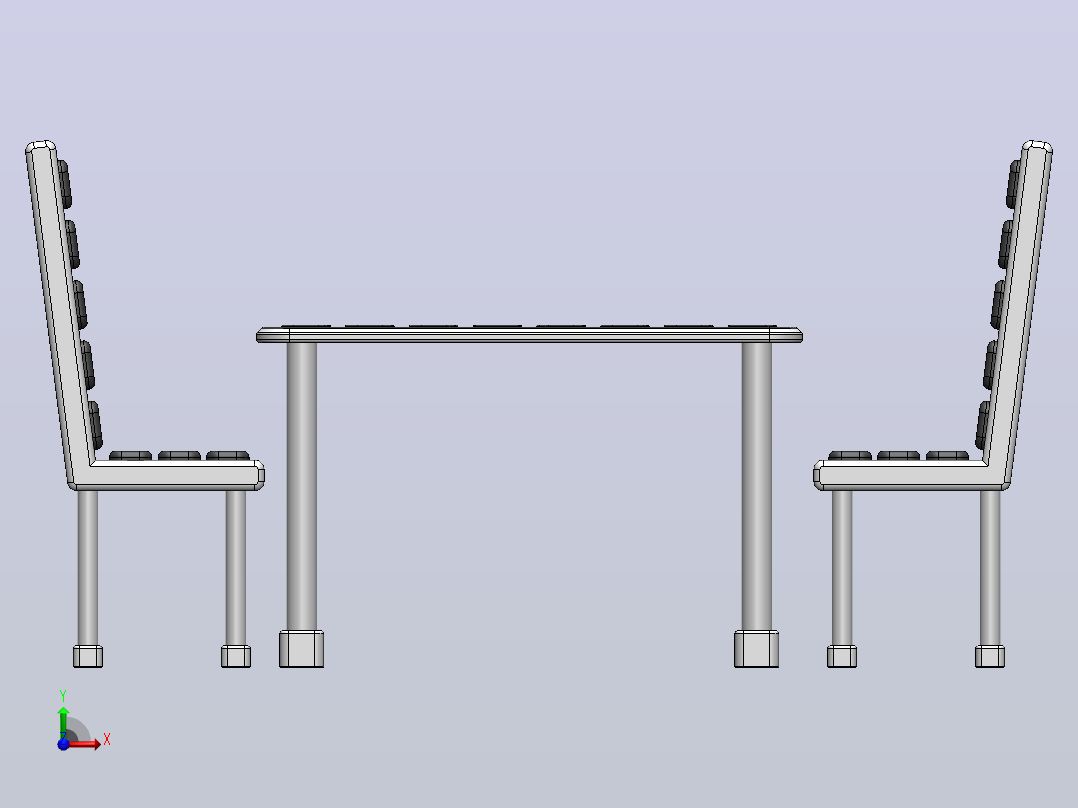 6号餐具前视图