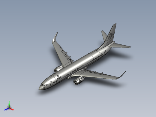 波音 737 800飞机正等轴测缩略图