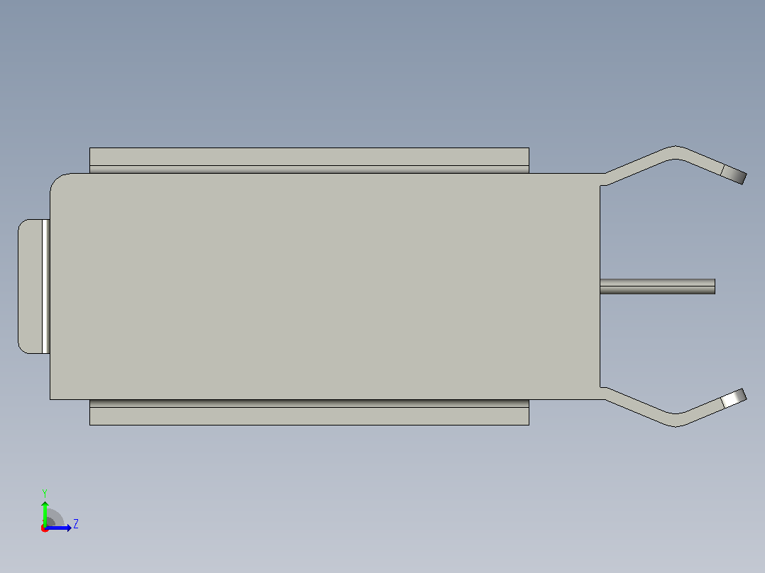 USB A 连接器左视图