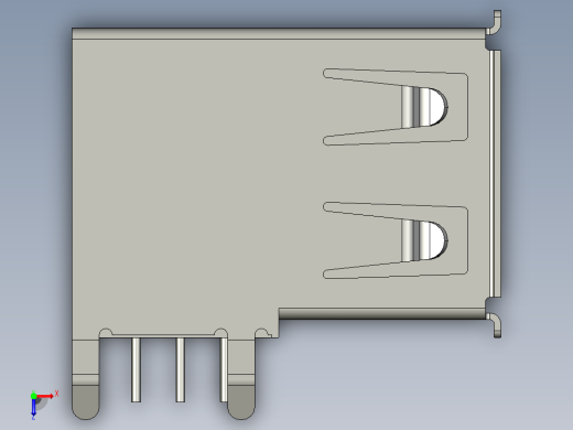 USB A 连接器俯视缩略图