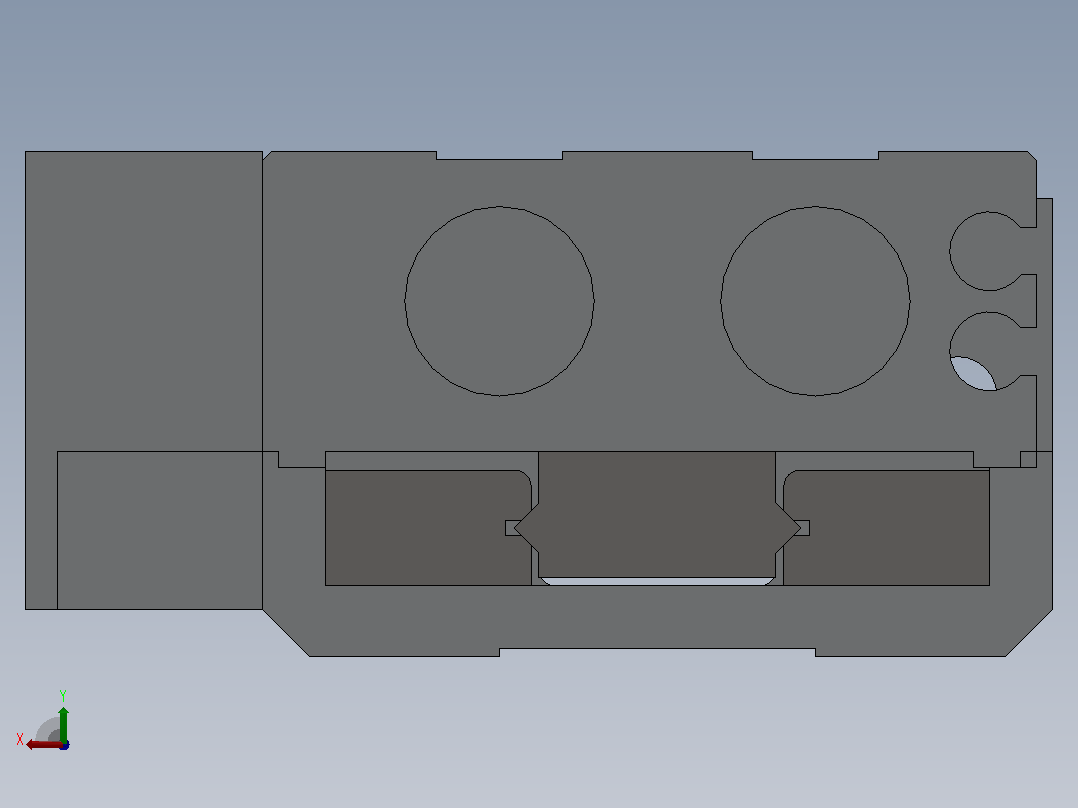 气动滑台HMXS12系列[HMXS12-50AS]后视图