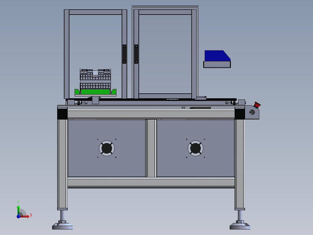采样线组装机前视图