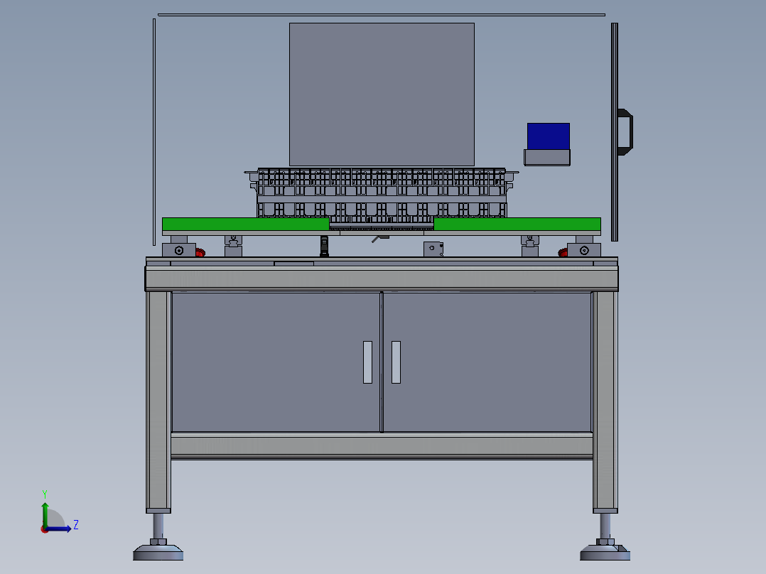 采样线组装机左视图