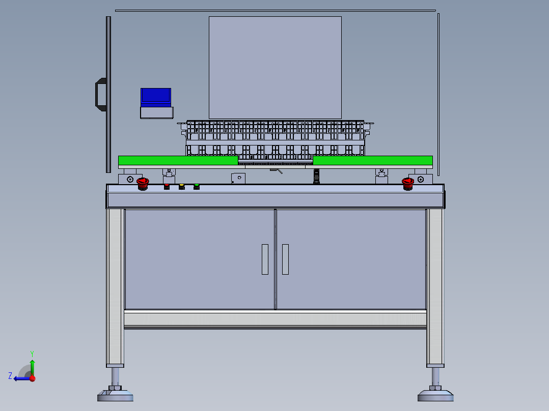 采样线组装机右视图