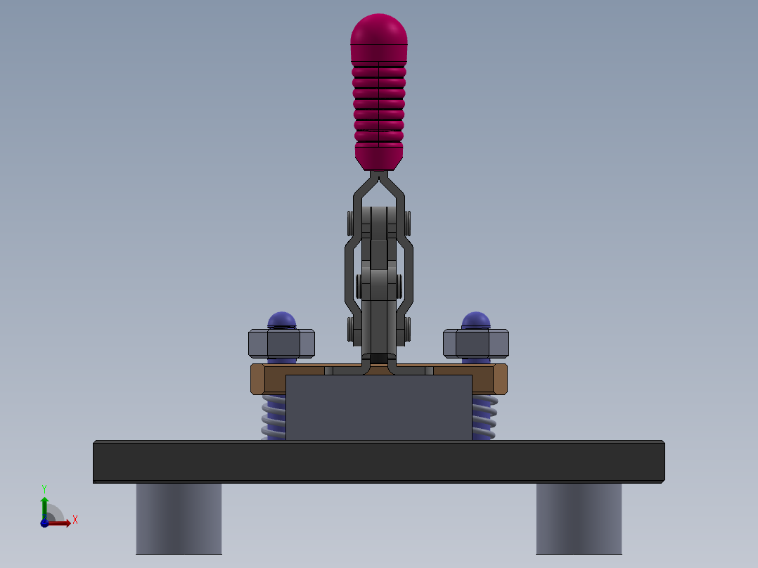 简单的夹具sw21前视图