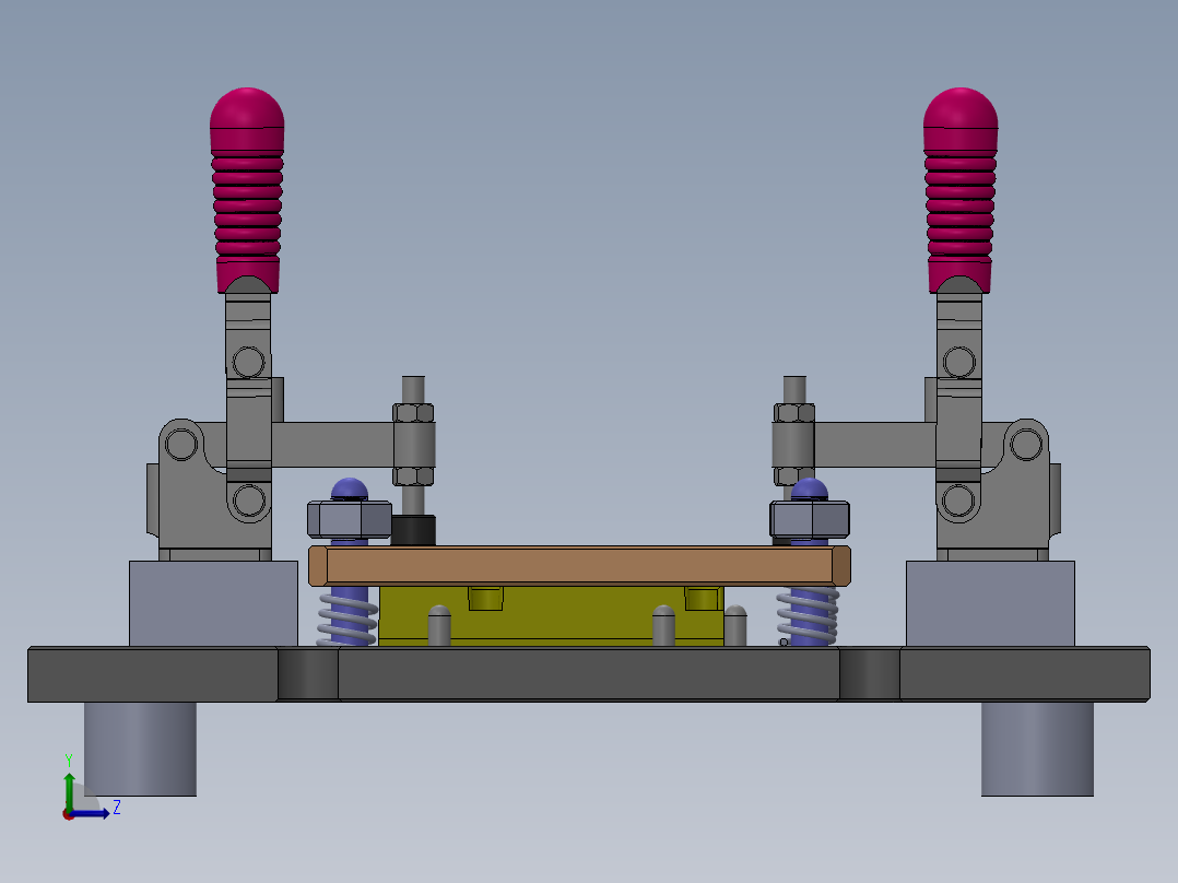简单的夹具sw21左视图