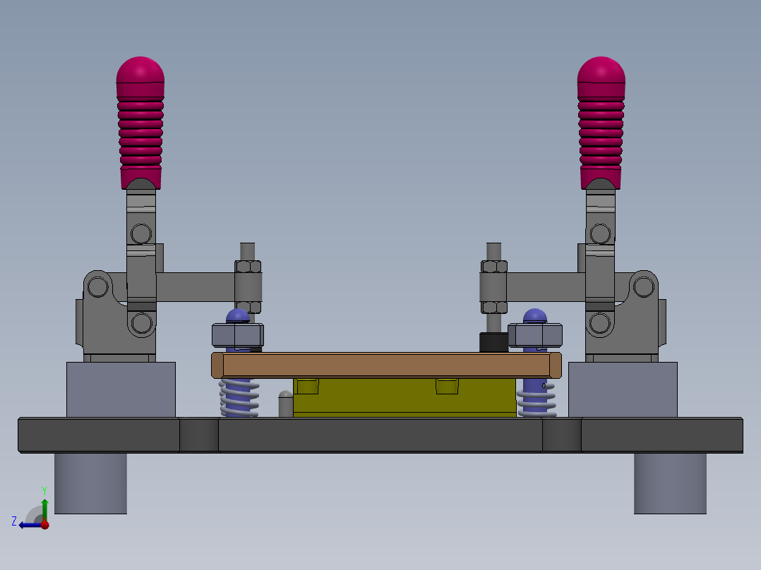 简单的夹具sw21右视图