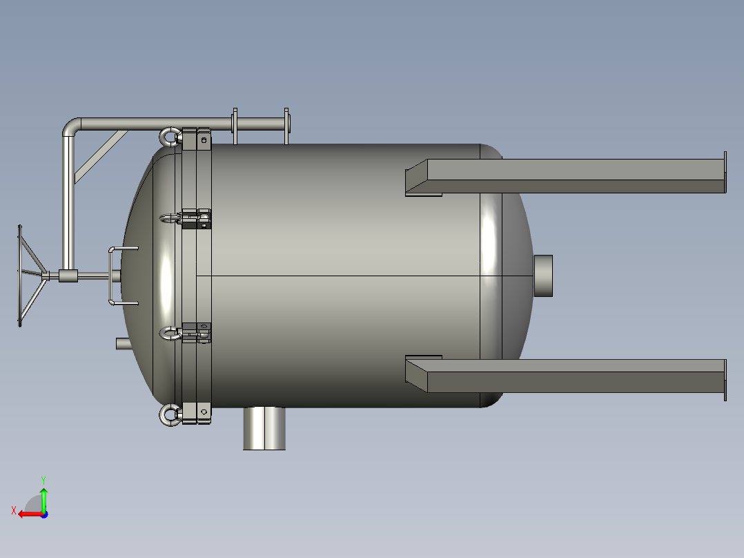 袋式过滤器后视图