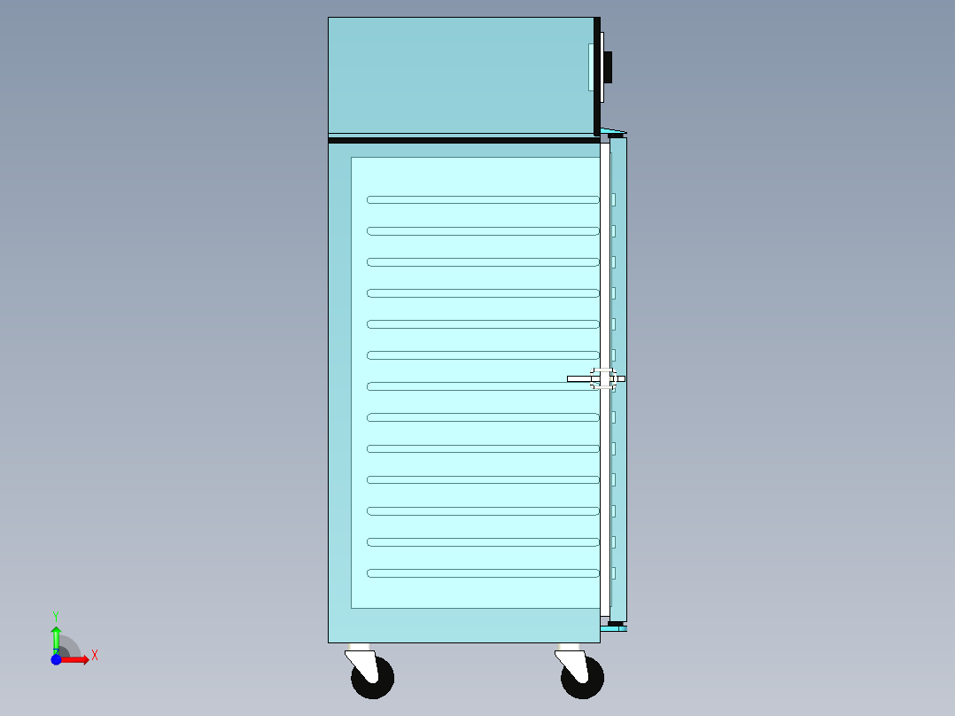 层热空气干燥机前视图