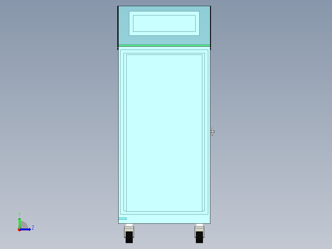 层热空气干燥机左视图