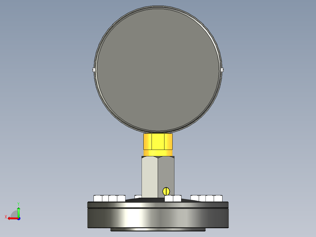 徒步旅行压力计后视图