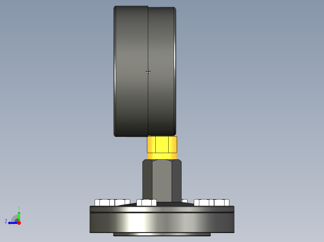 徒步旅行压力计右视图