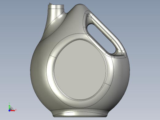 solidworks 塑料油瓶造型设计前视缩略图